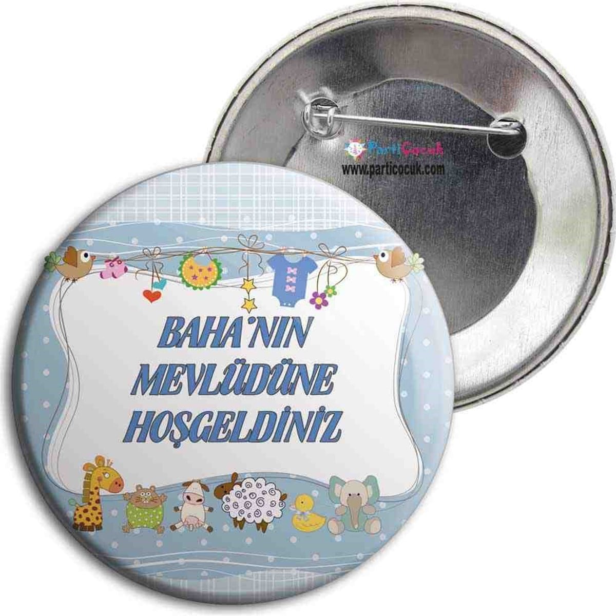 Mevlid Kişiye Özel İğneli Metal Rozet 