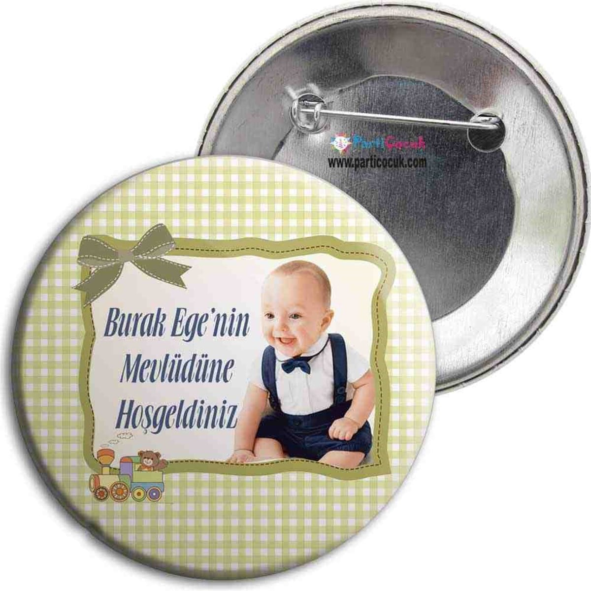 Mevlüt Tema Kişiye Özel İğneli Metal Rozet 