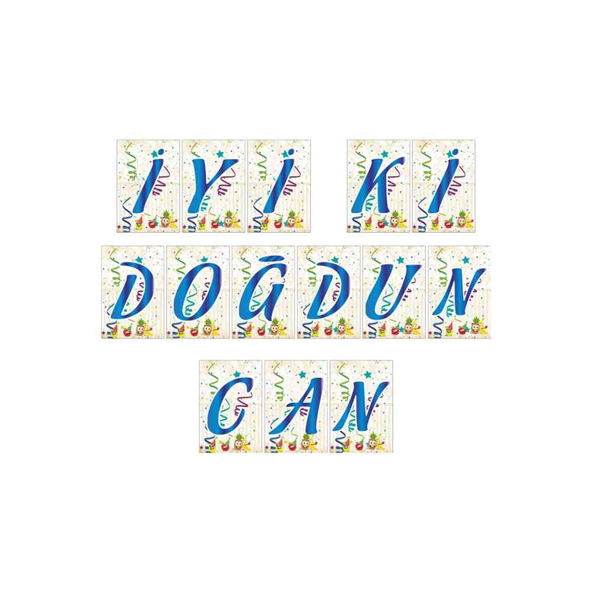 Meyve Konsept Harf Banner 