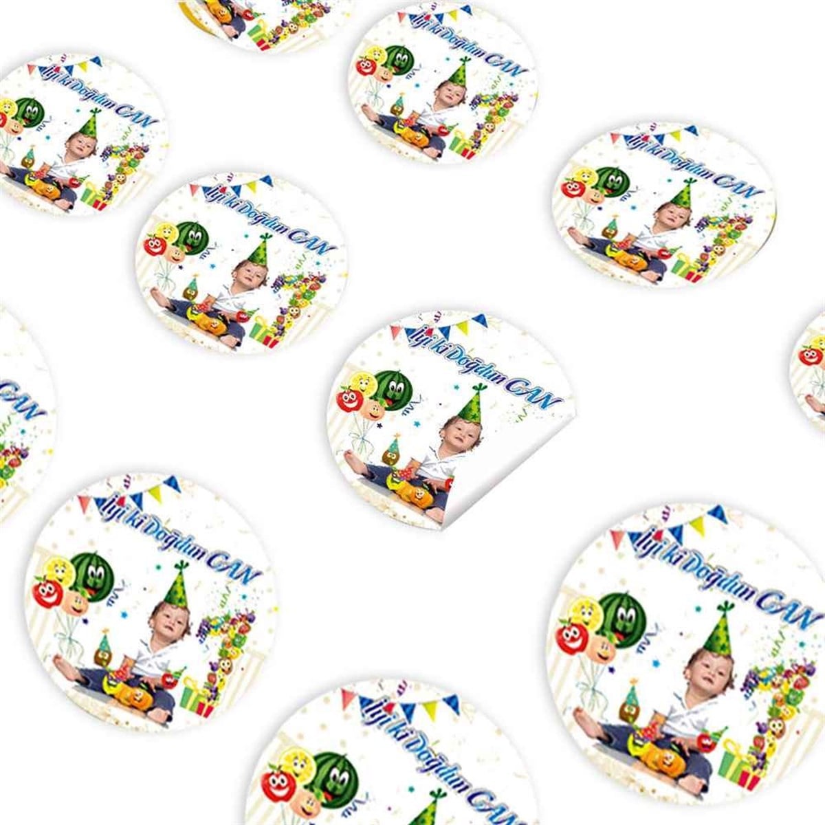 Meyve Konsept Sticker 30 Adet 