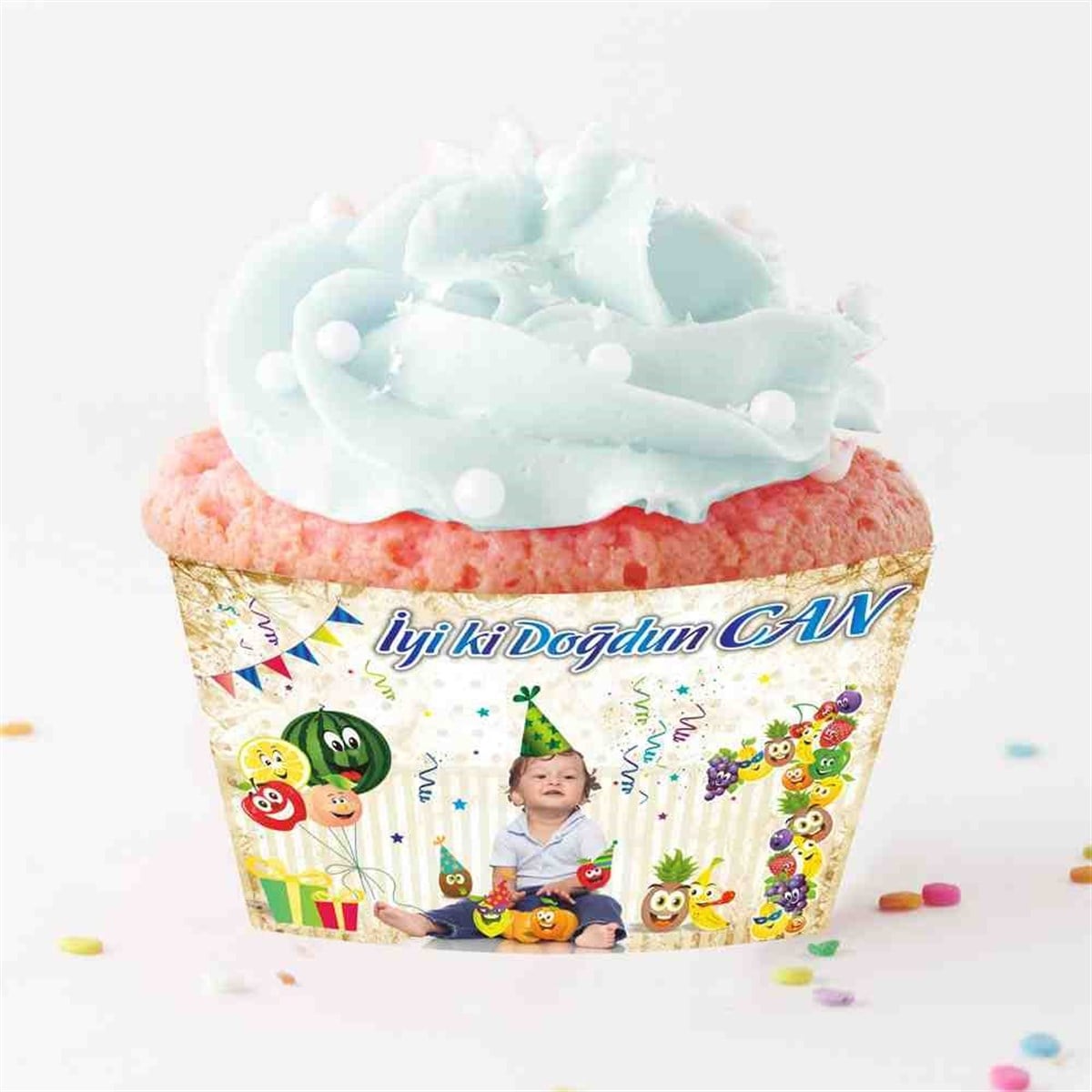Meyve Konsepti Cupcake Sargısı 