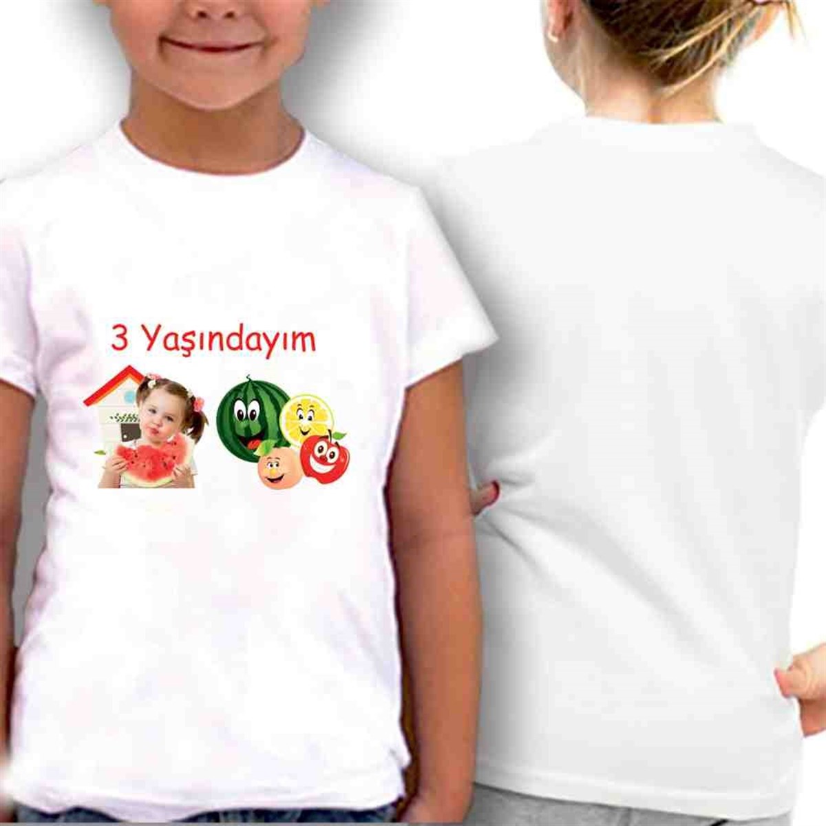 Meyve Konsepti Kişiye Özel T-Shirt Baskı