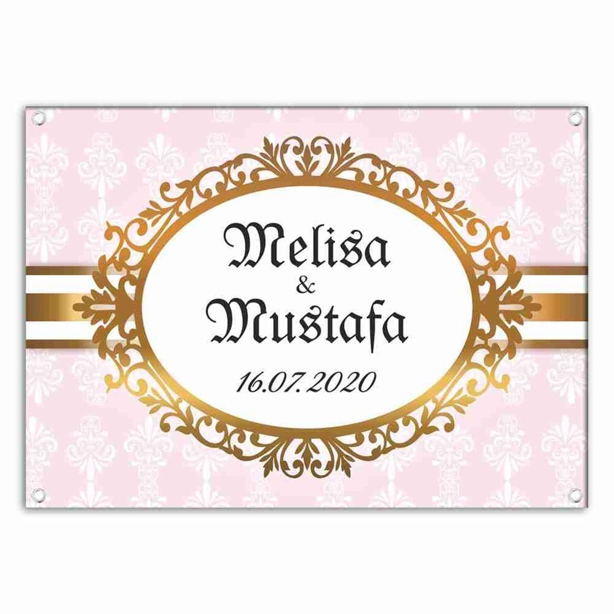 Nişan Gold Misafir Karşılama Afiş 