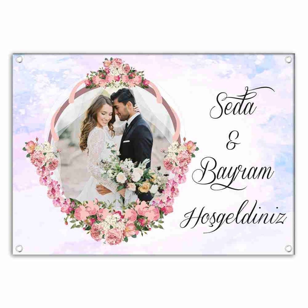 Nişan Hatırası Resimli Kişiye Özel Poster 