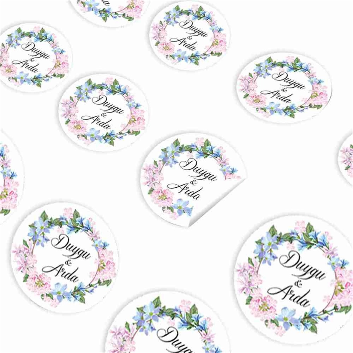 Nişan Kavanoz Sticker 30 Adet 