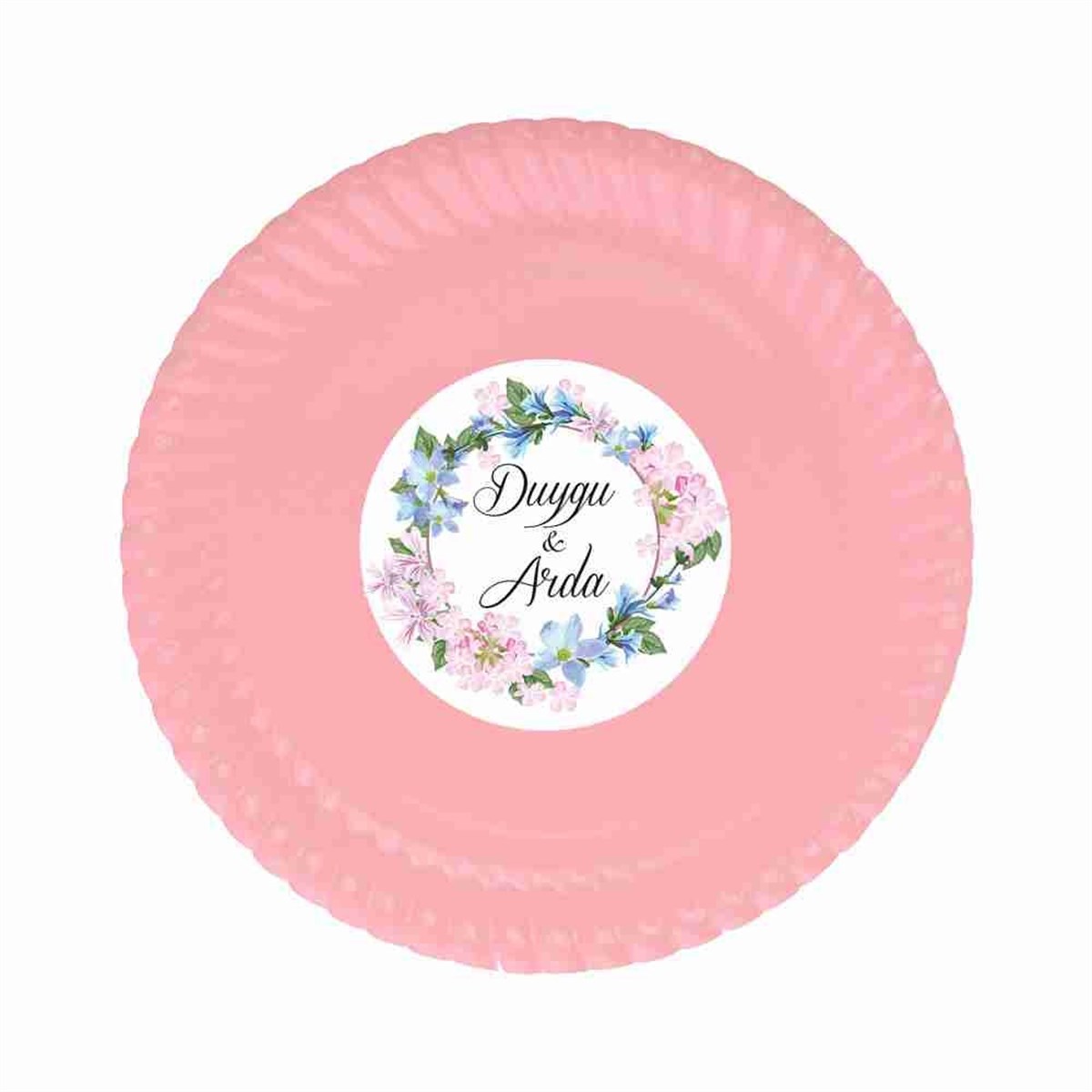 Nişan Kavanoz Stickerlı Tabak 