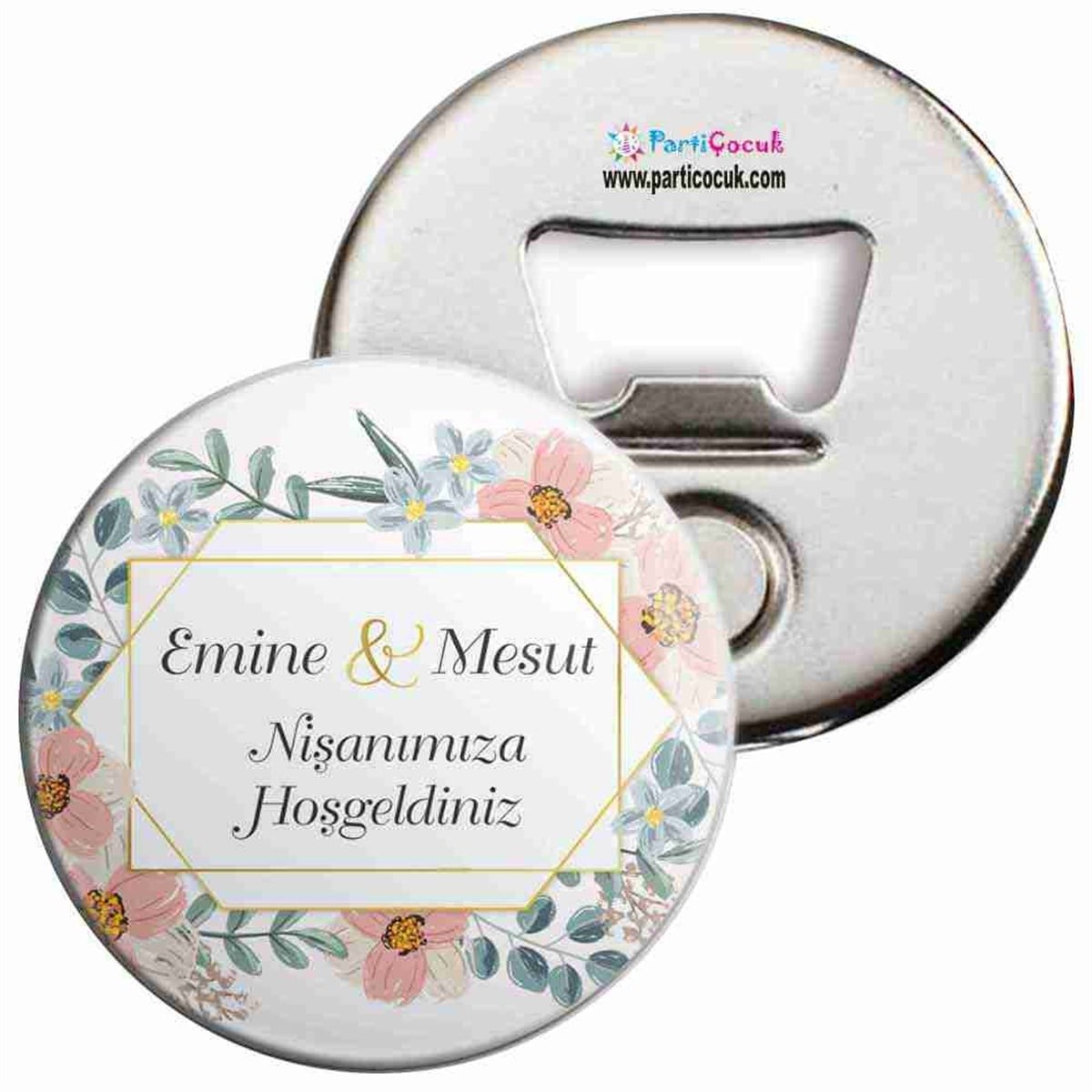 Nişan Misafir Hediyelik Magnet Açacak  