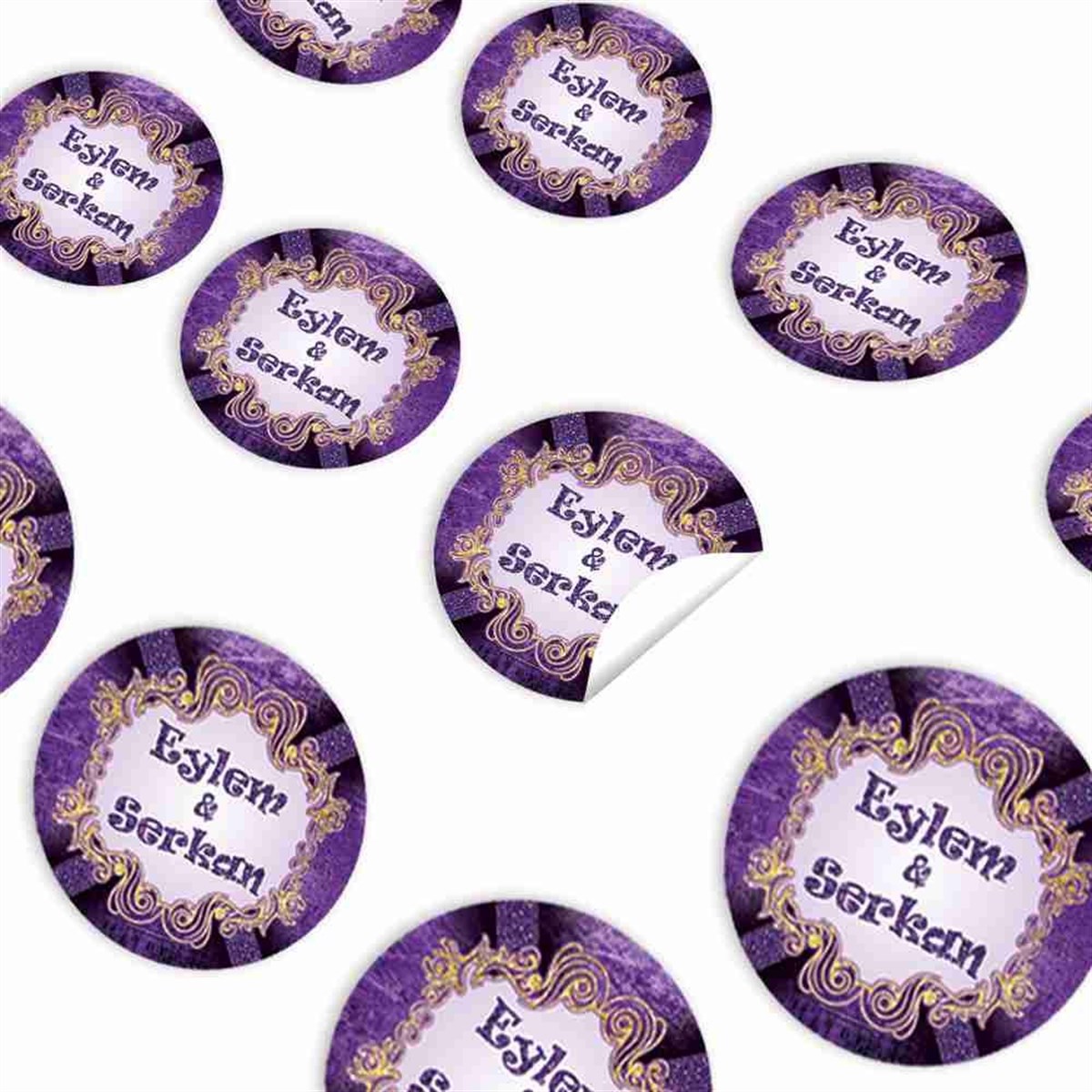 Nişan Özel Sticker 30 Adet 