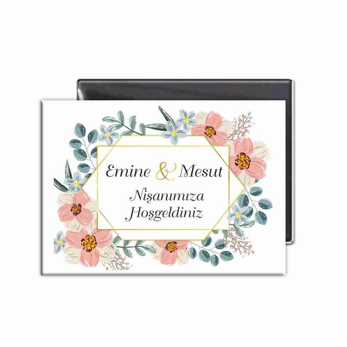Nişanıma Hoşgeldiniz Yazılı Nişan Magneti 