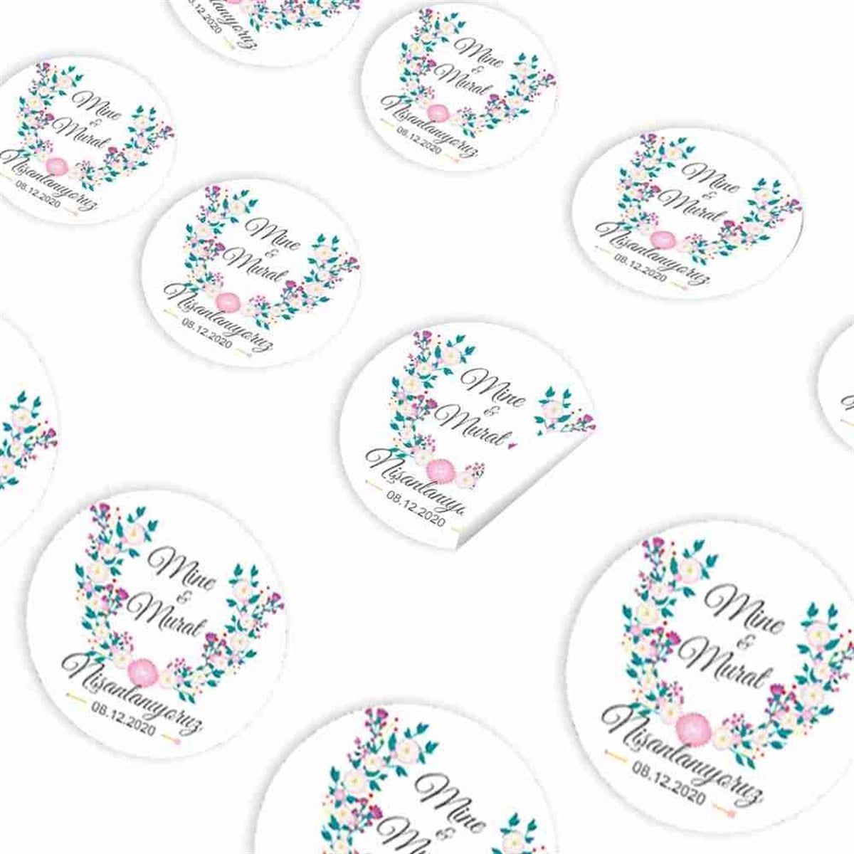 Nişanlanıyoruz Sticker 30 Adet 