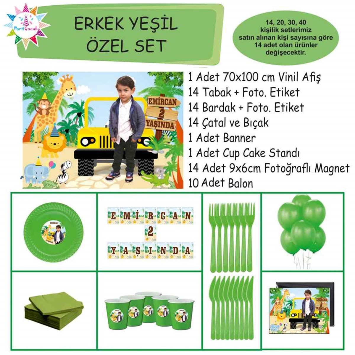 Orman Hayvanları Safari Konsept Özel Set 