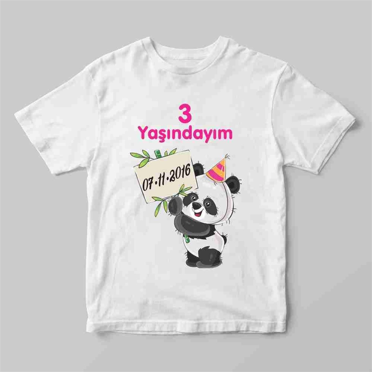 Panda Konsept Tişört Zıbın Baskı 