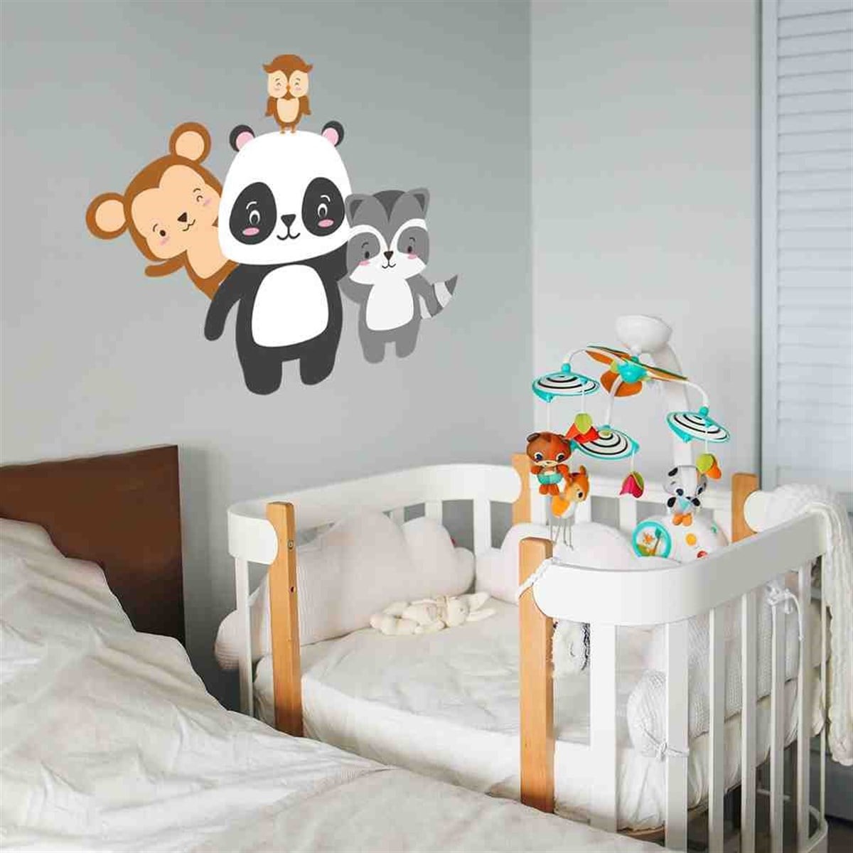 Panda Ve Arkadaşları Duvar Sticker 