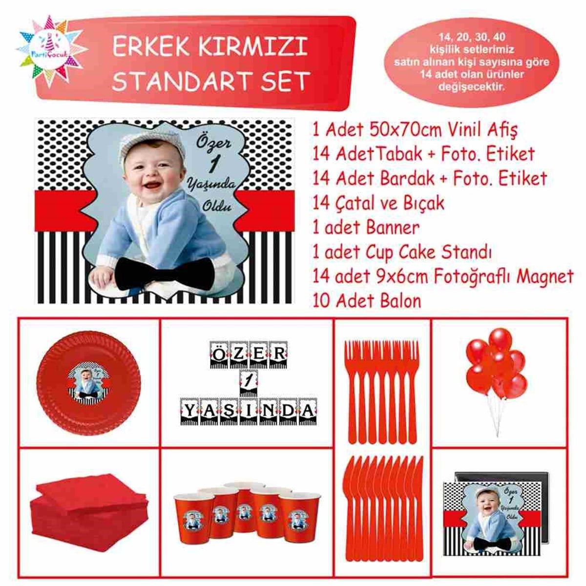 Papyon Temalı Masa Süslemesi Standart Set 