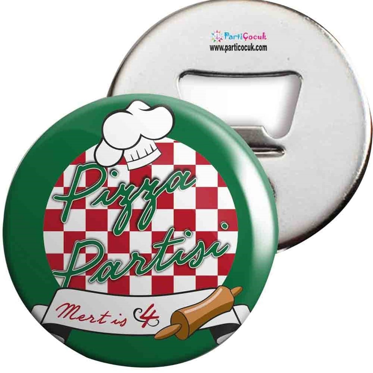 Pizza Konsept Açacaklı Magnet Kişiye Özel 