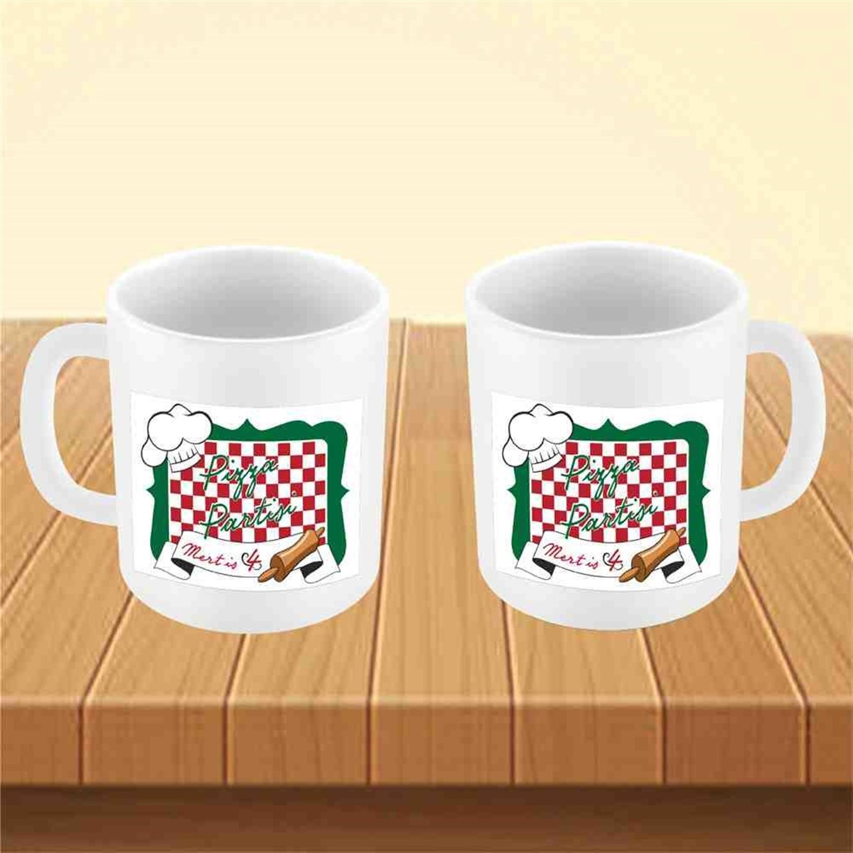 Pizza Konsept Kupa Bardak Mug 
