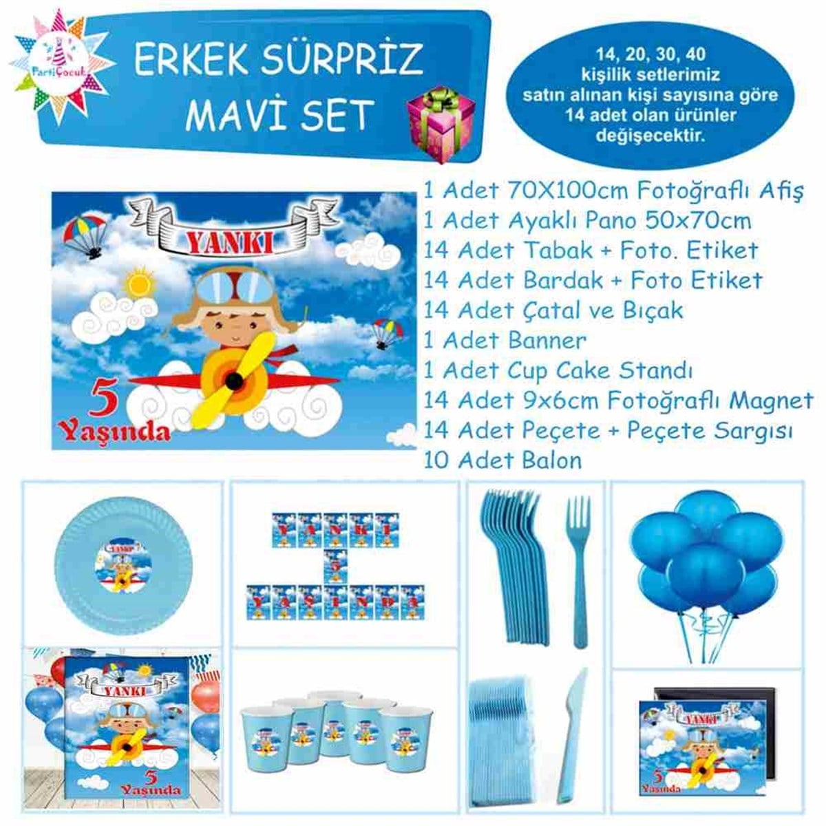Planör Konsept 1 Yaş Süpriz Set 