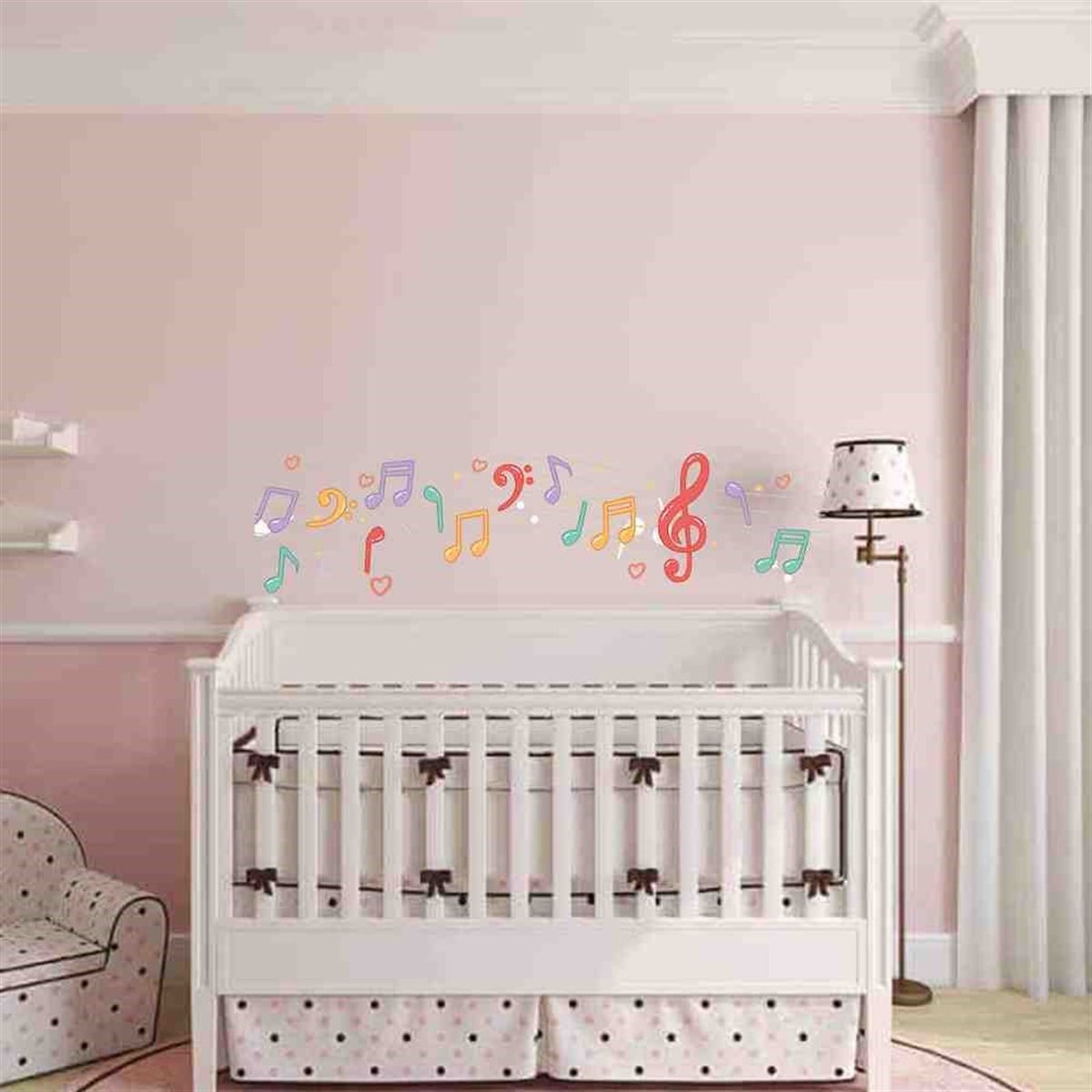 Renkli Notalar Duvar Sticker 