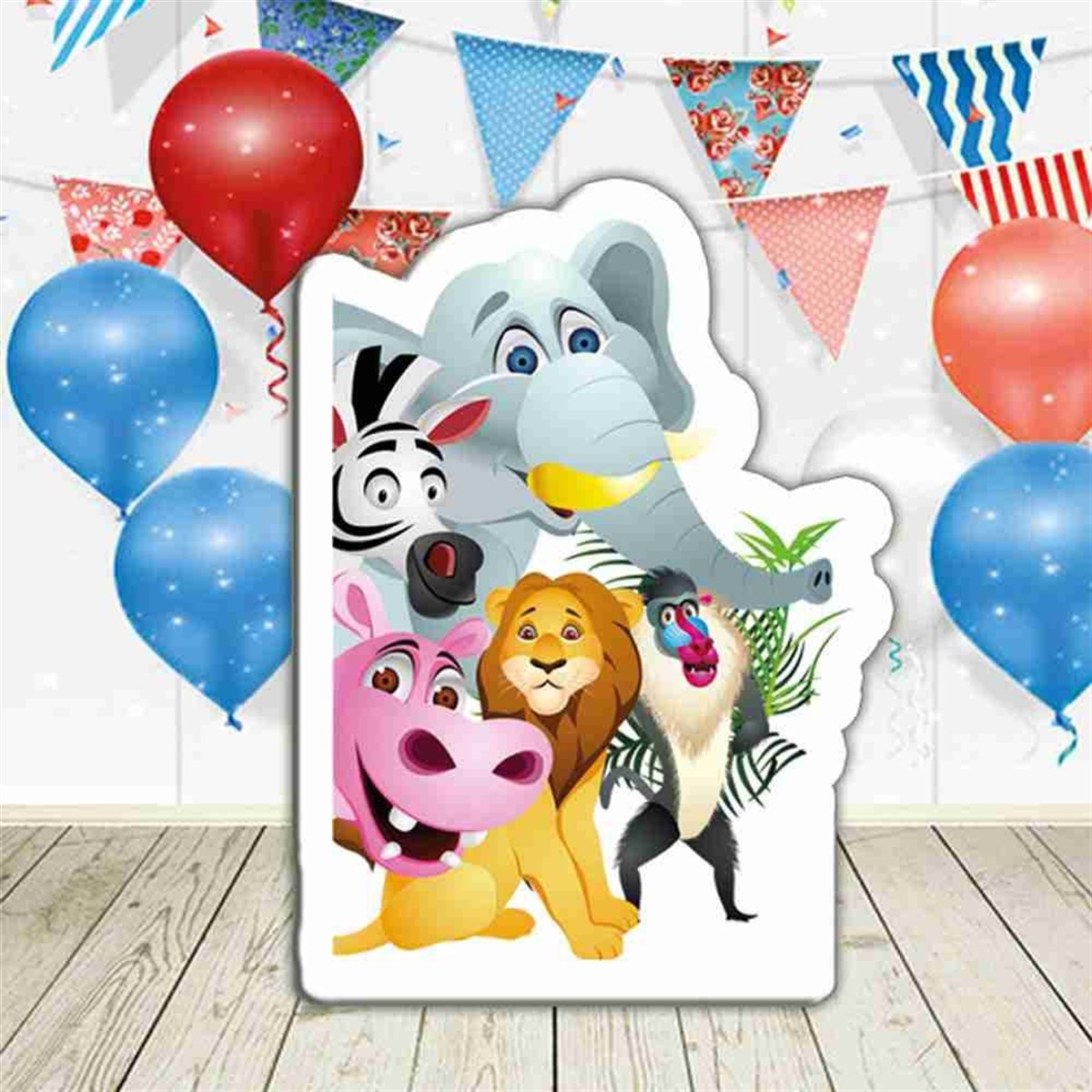 Safari Sevimli Hayvanlar Şekilli Pano 