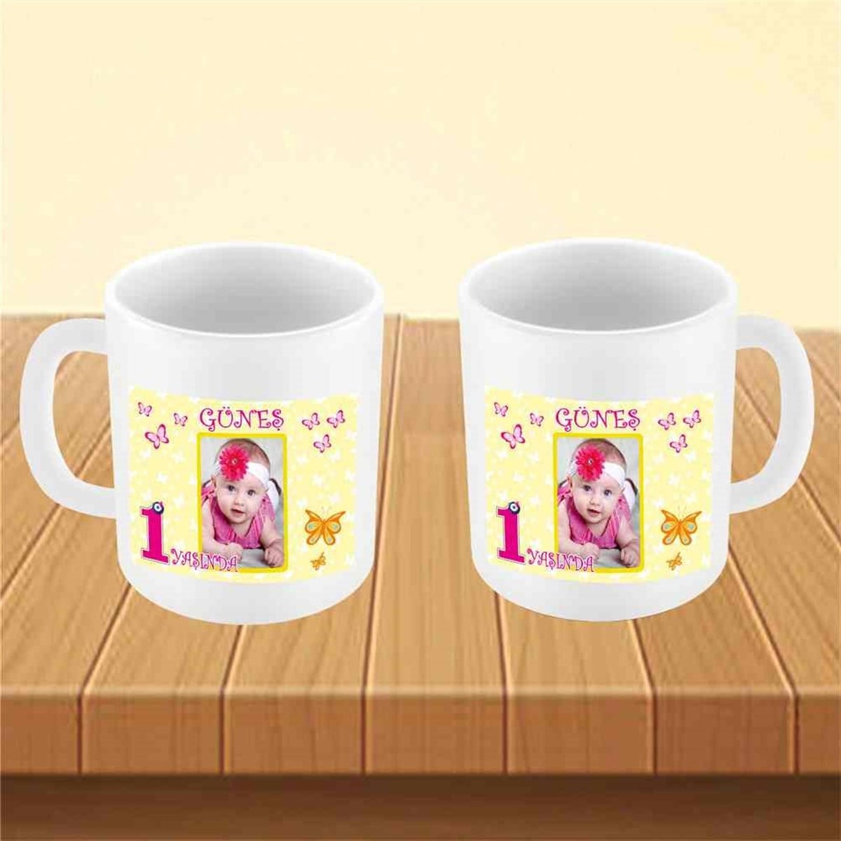 Sarı Konsept Kupa Bardak Mug  