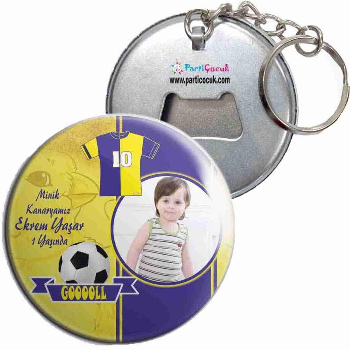 Sarı Lacivert Konsept Anahtarlı Açacaklı  Kişiye Özel 