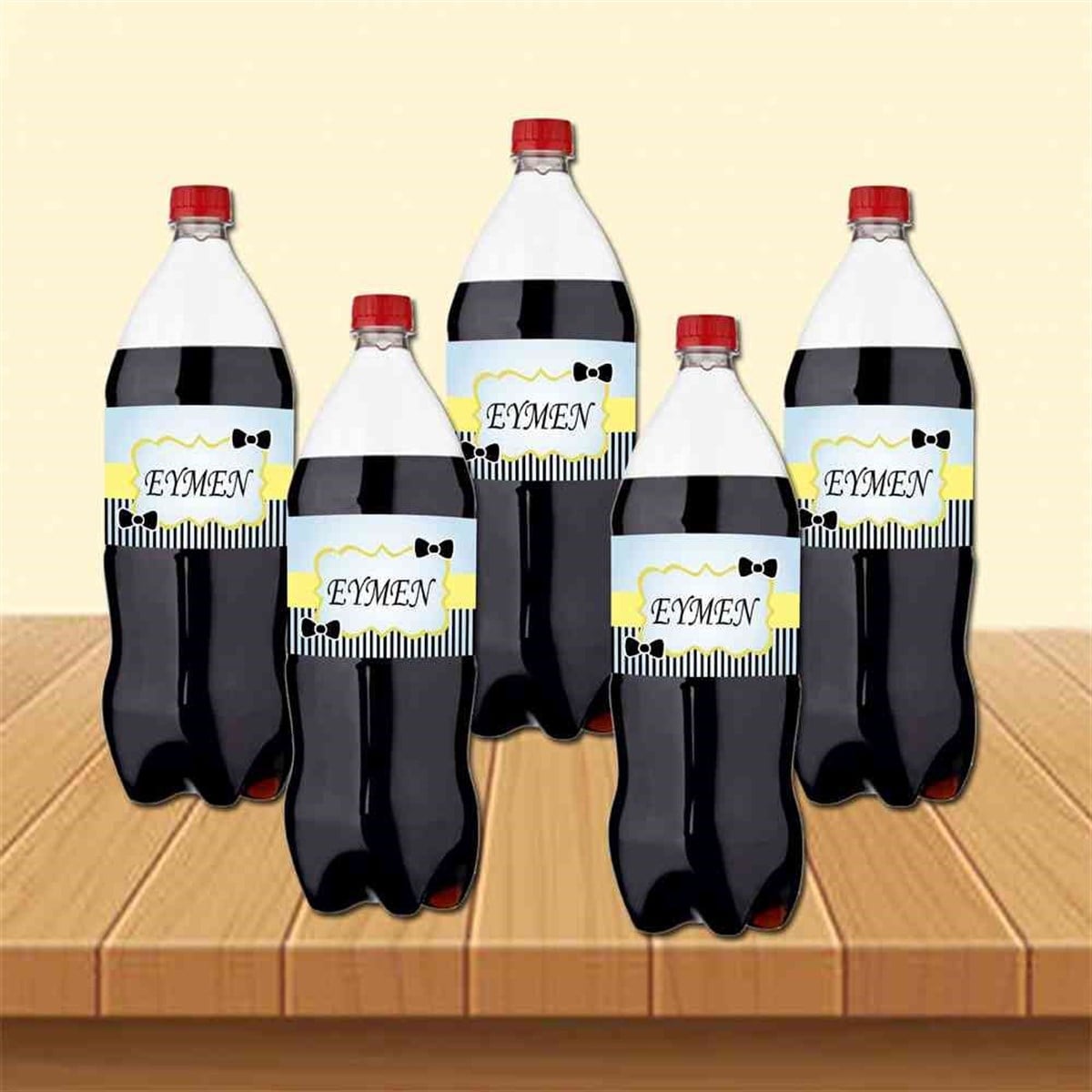 Siyah Papyon Temalı Cola Şisesi Bandı   