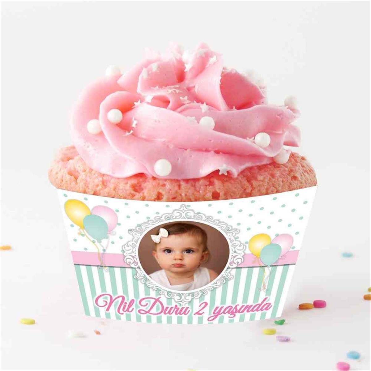 Soft Balon Cupcake Sargısı   