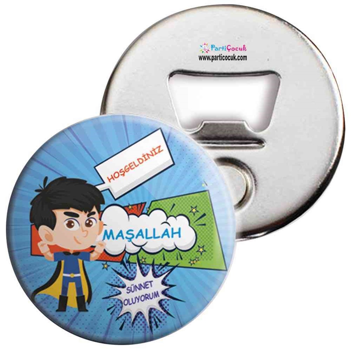 Sünnet Çocuk Süsleme ve Hediyelik Açacaklı Magnet  