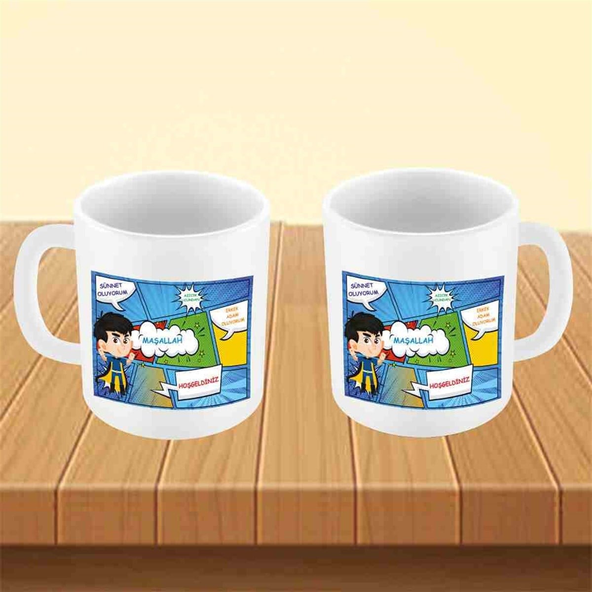 Sünnet Çocuk Süsleme ve Hediyelik Kupa Bardak Mug 