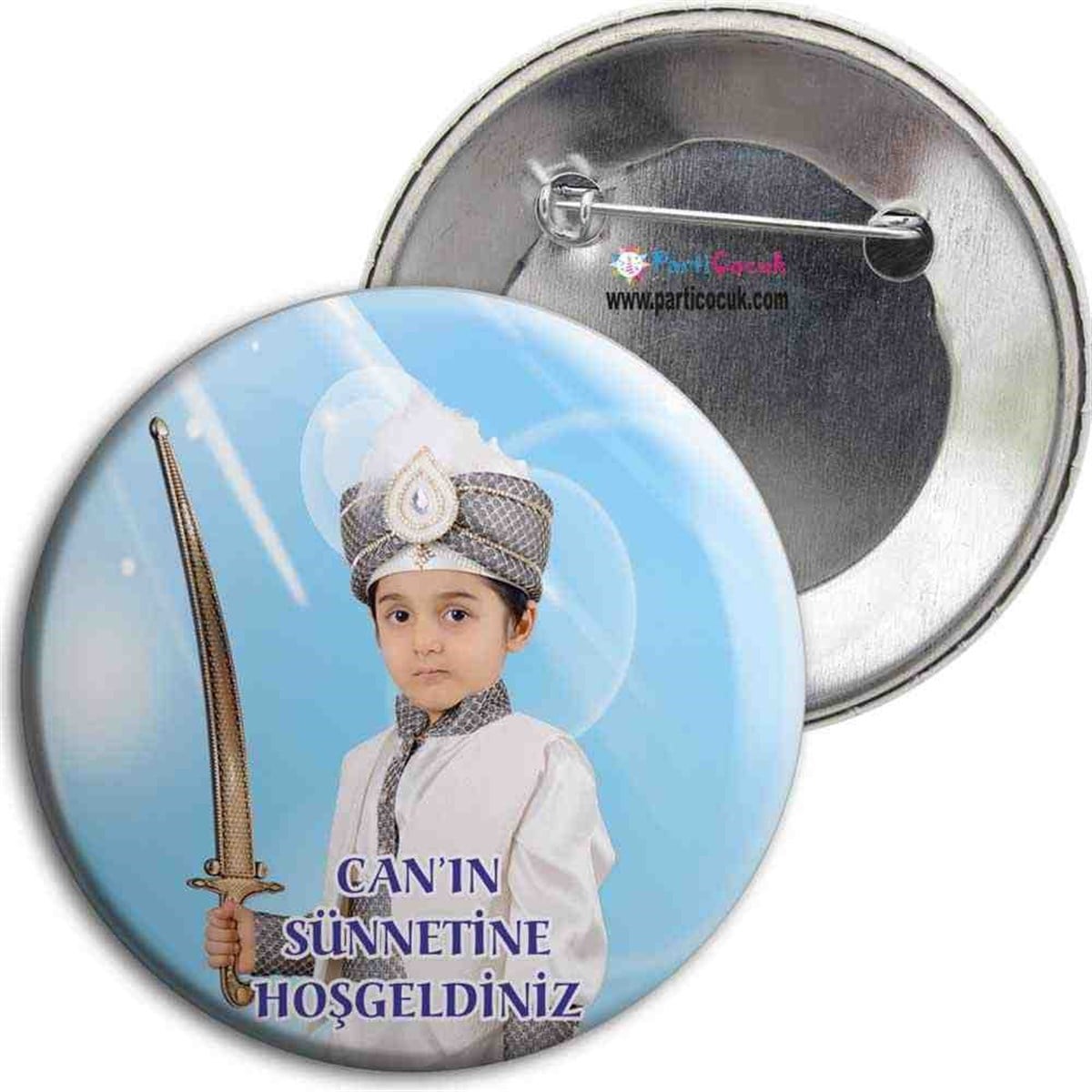 Sünnet Hediyelik Kişiye Özel İğneli Metal Rozet 