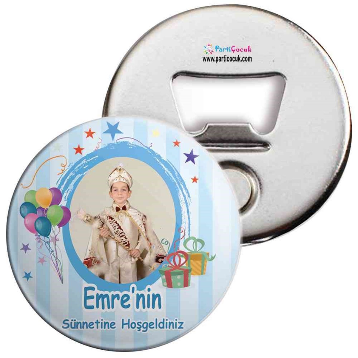Sünnet Masası Balonlu Hediye Paketli Açacaklı Magnet  