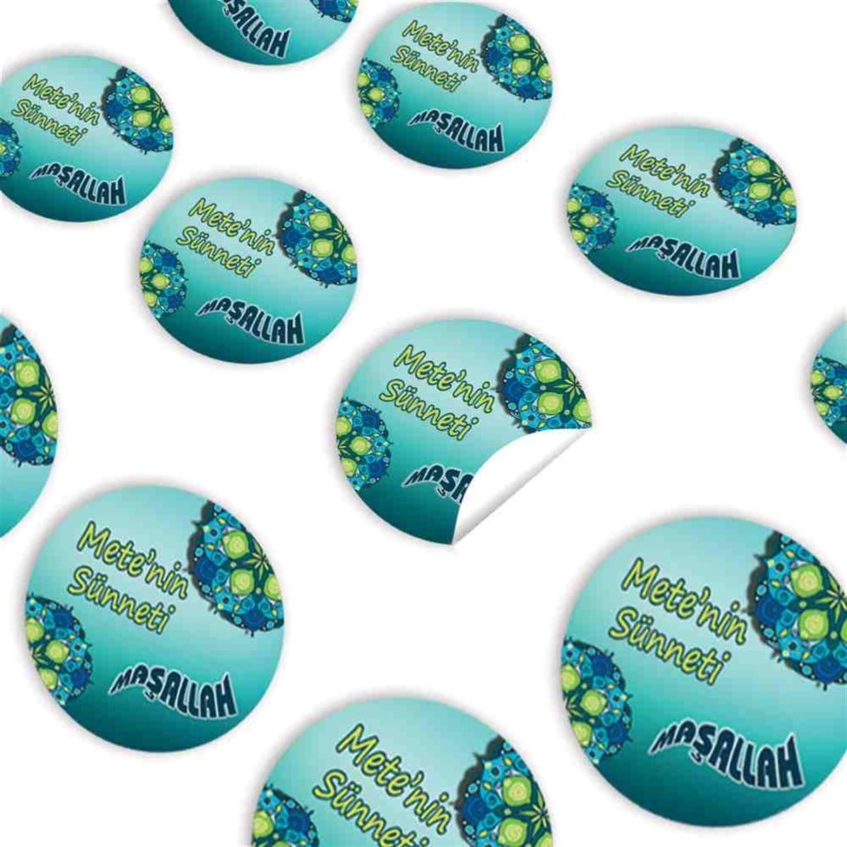 Sünnet Otantik Model Parti Malzemeleri Sticker 30 Adet 