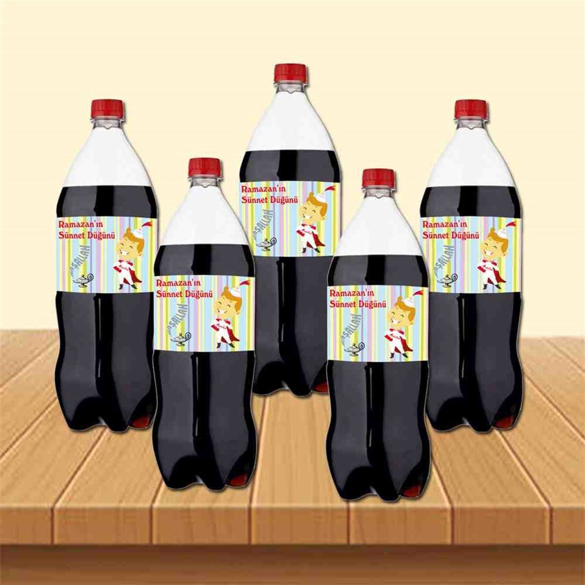 Sünnet Prensi Parti Seti Cola Şisesi Bandı 