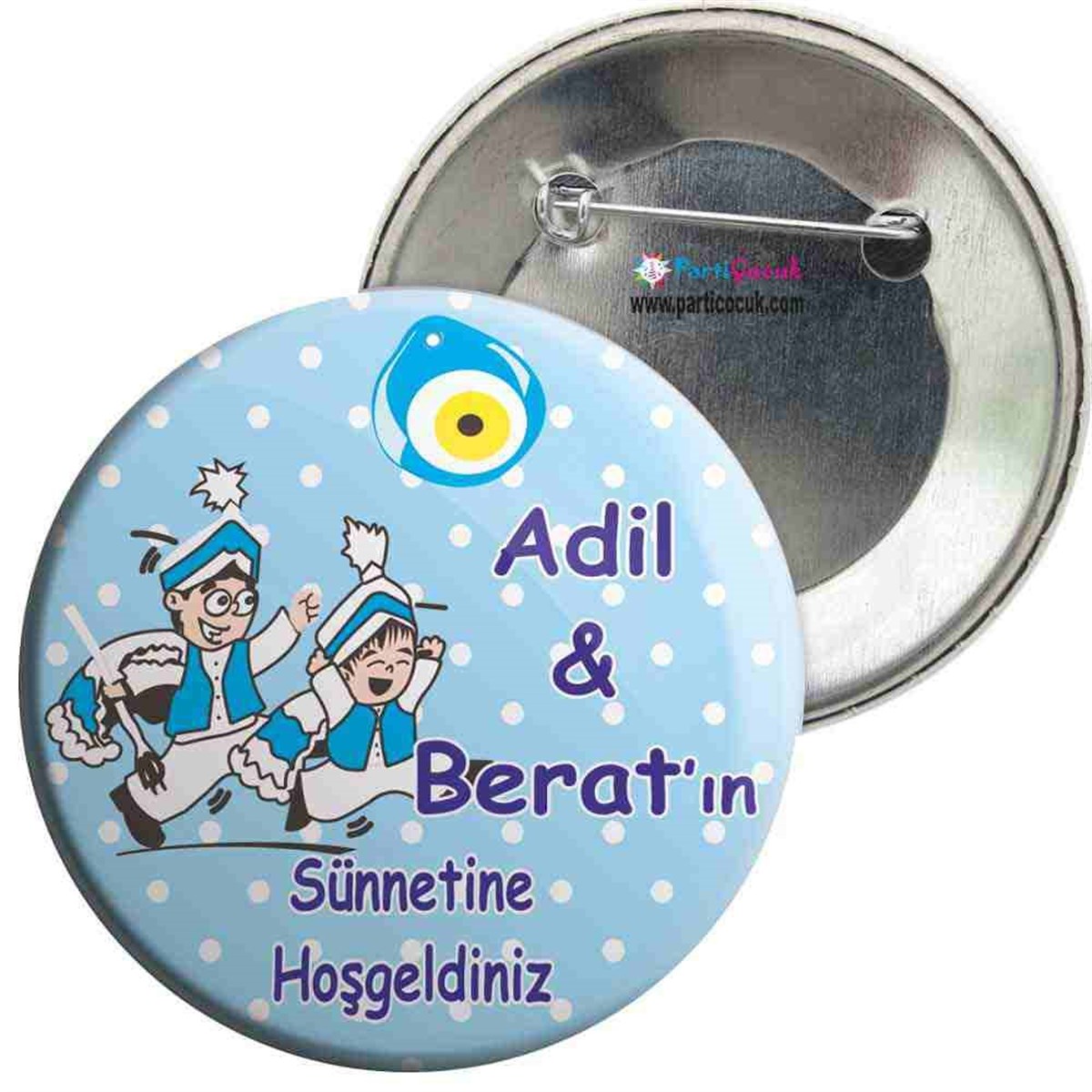 Sünnet Sünnet Çocuğu Karikatürlü Model İğneli Rozet  