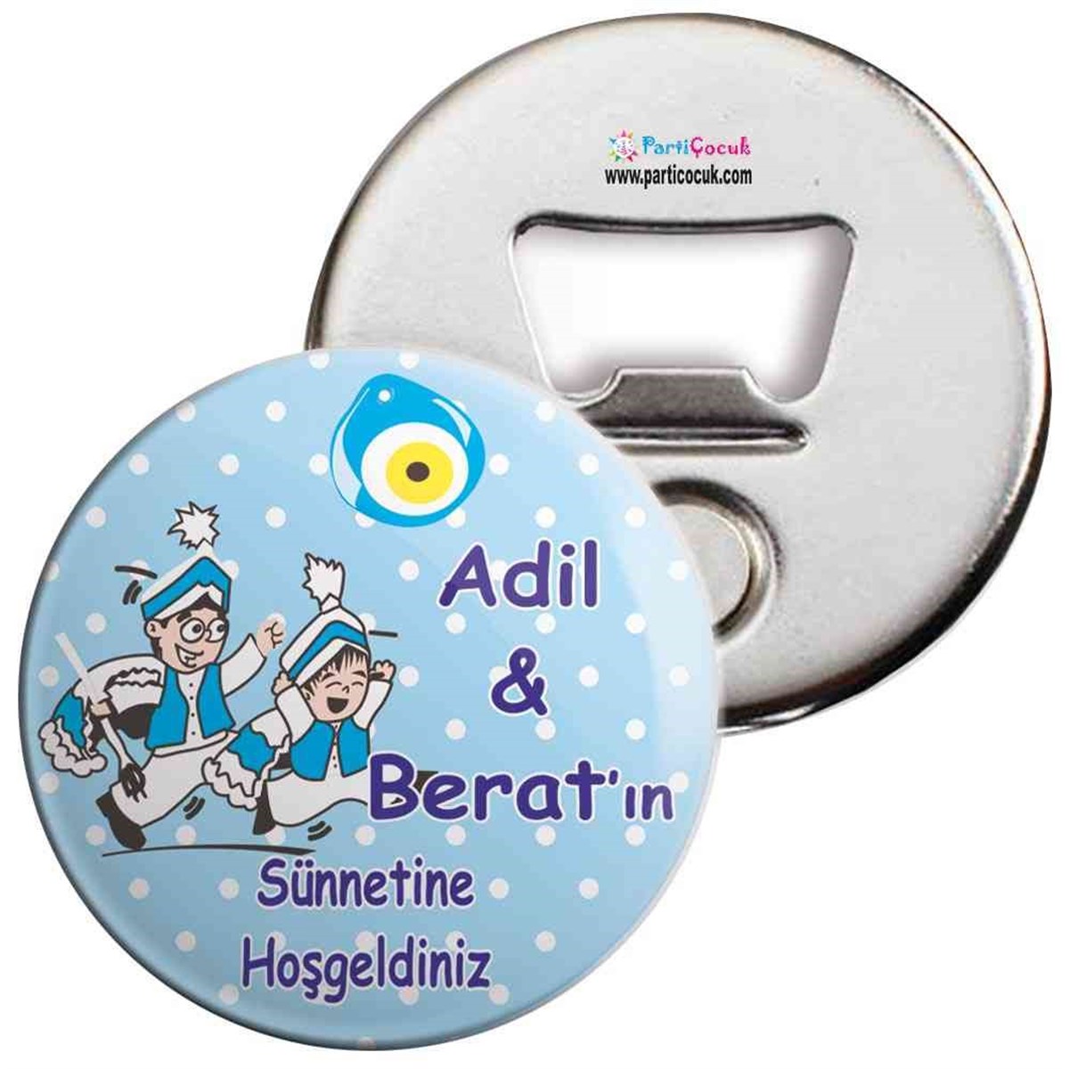Sünnet Sünnet Çocuğu Karikatürlü Model Açacaklı Magnet  