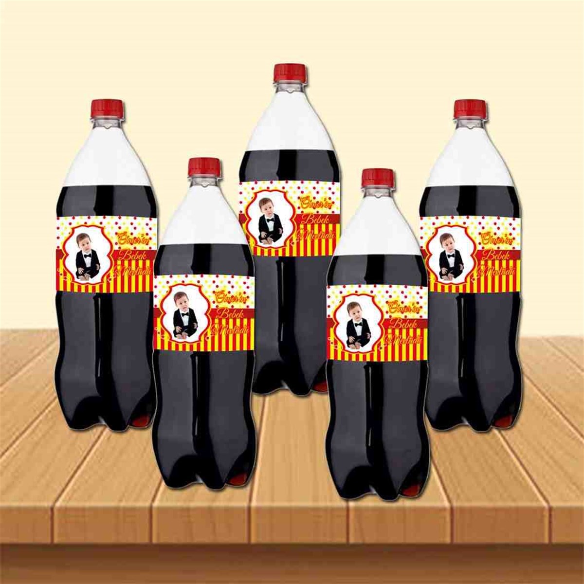 Sünnet Süsleri Galatasaray Sarı Kırmızı Cola Şisesi Bandı 