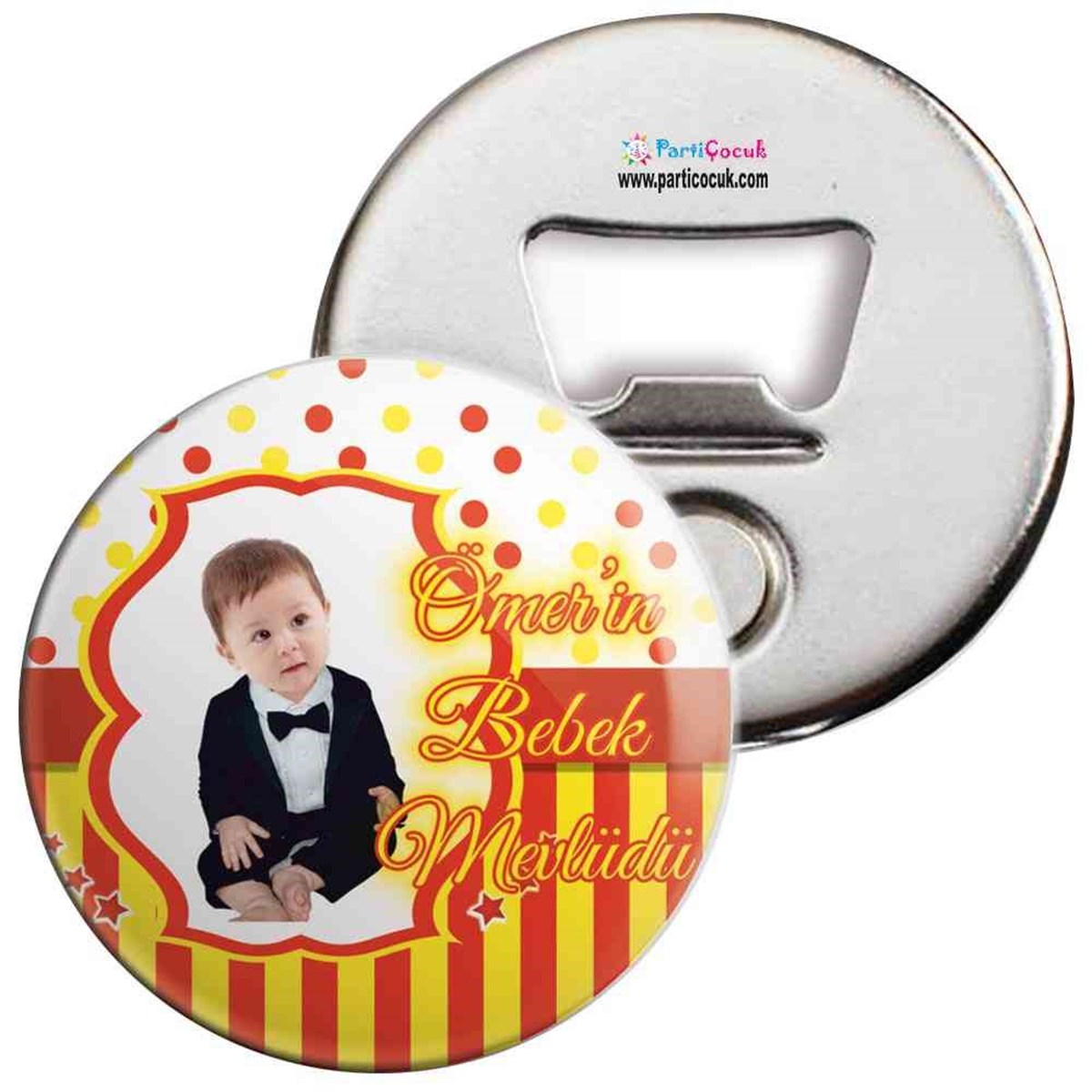 Sünnet Süsleri Galatasaray Sarı Kırmızı Açacaklı Magnet  