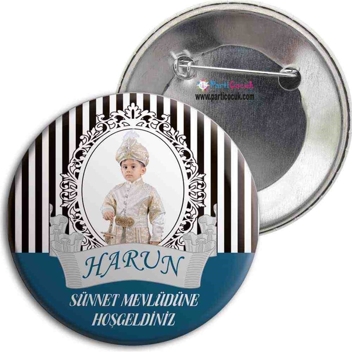 Sünnete Özel İğneli Metal Rozet 