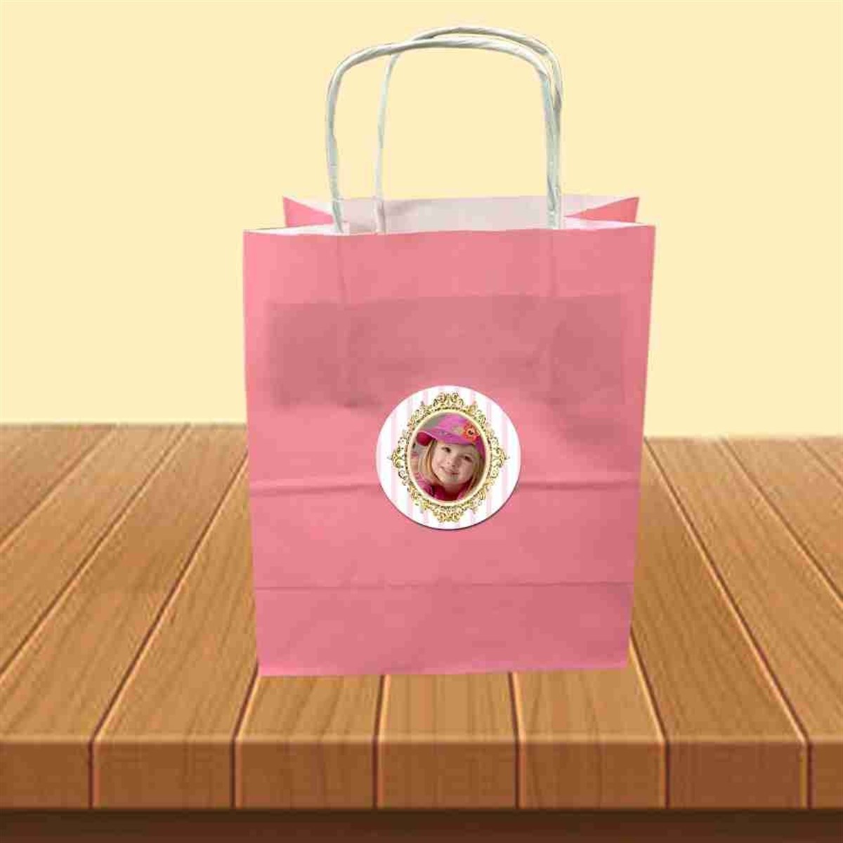 Taçlı Konsept Karton Poşet ve Sticker 