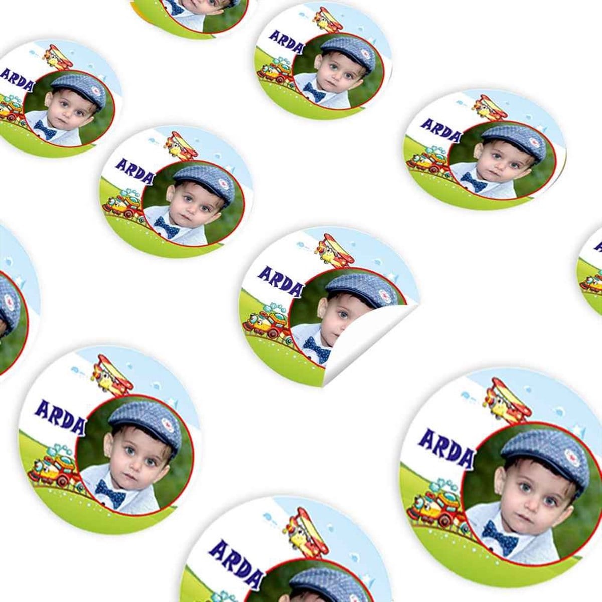 Uçak ve Tren Konsept Sticker 30 Adet 