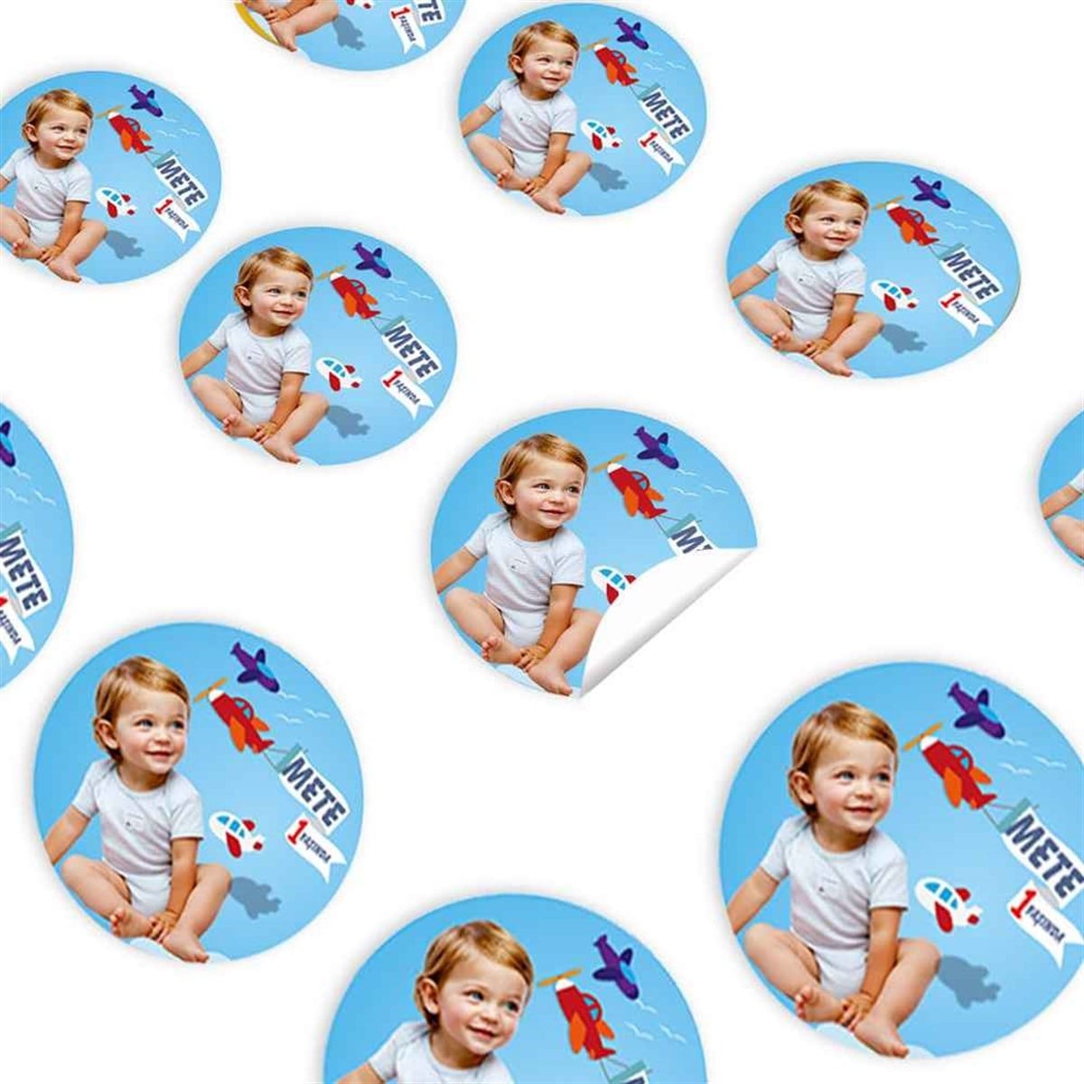 Uçaklar Konsept Sticker 30 Adet 