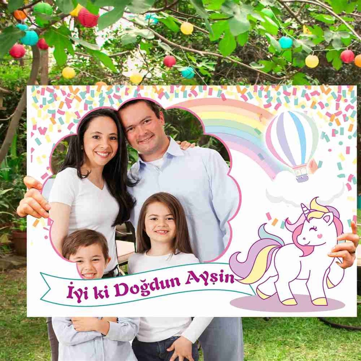 Unicorn Fotoğraf  Çekilme Çercevesi  