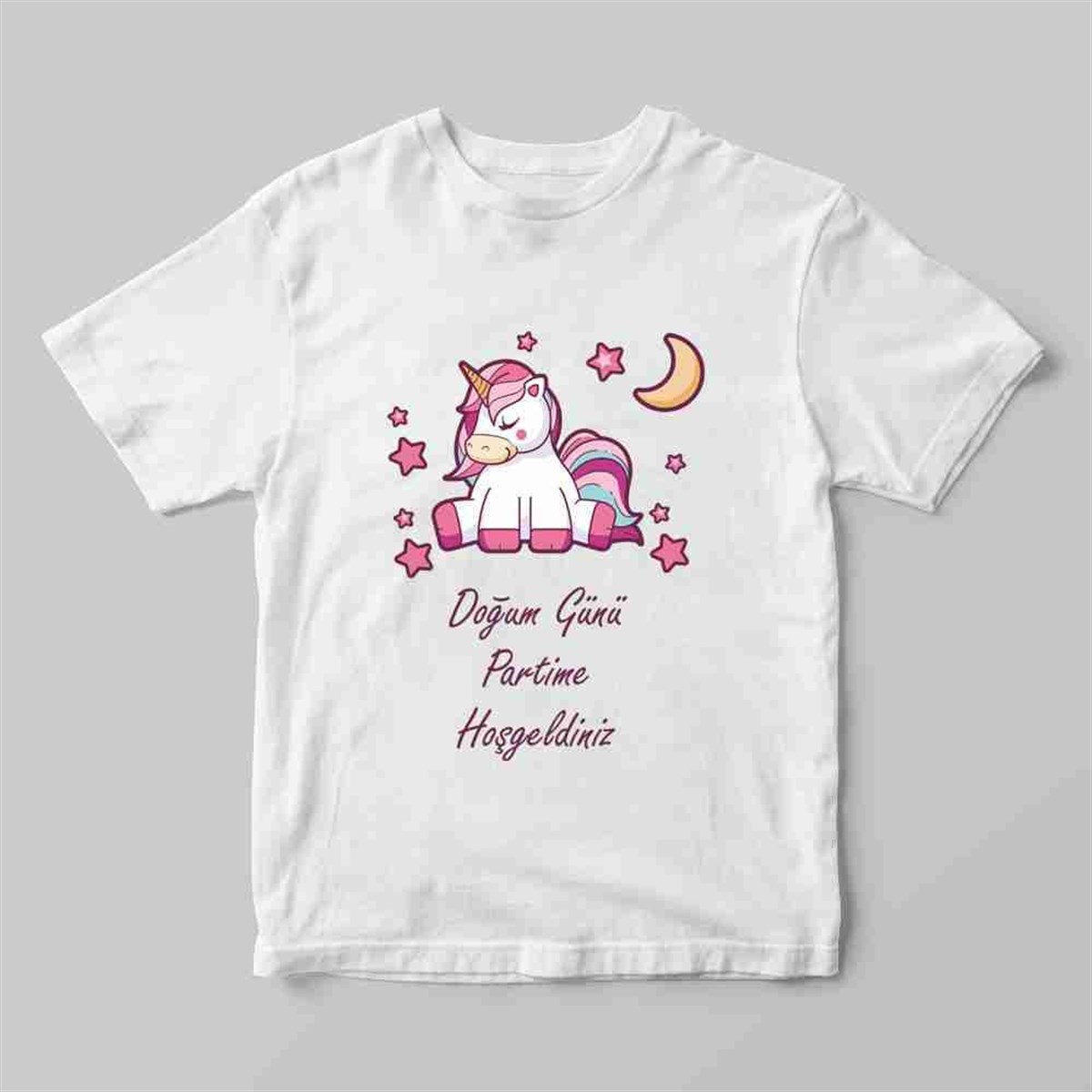Unicorn Temalı Tişört Baskı 