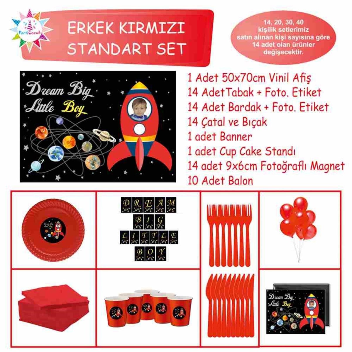 Uzay Mekiği Tema Standart Set 