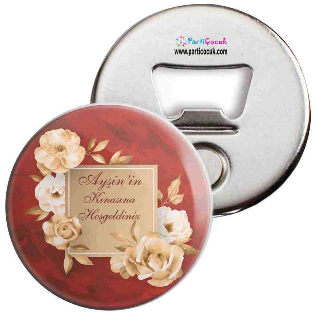 Vintage Rose Temalı Kına Magnet Açacak  