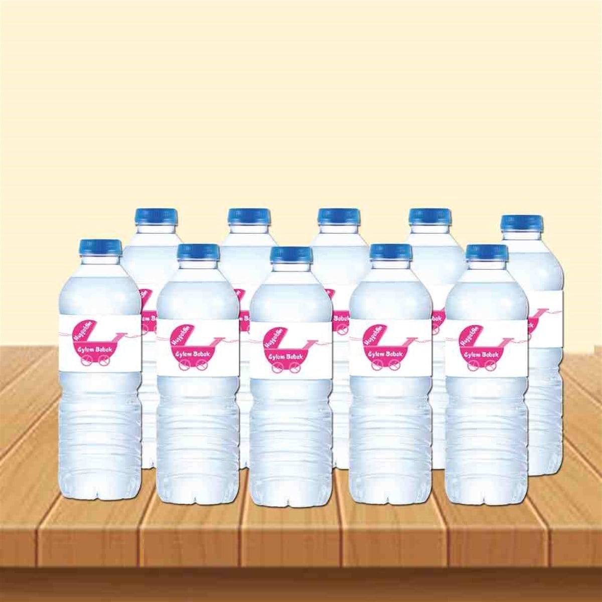 Yeni Doğan Pembe Tatlı Ayı Konsepti Su Bandı 