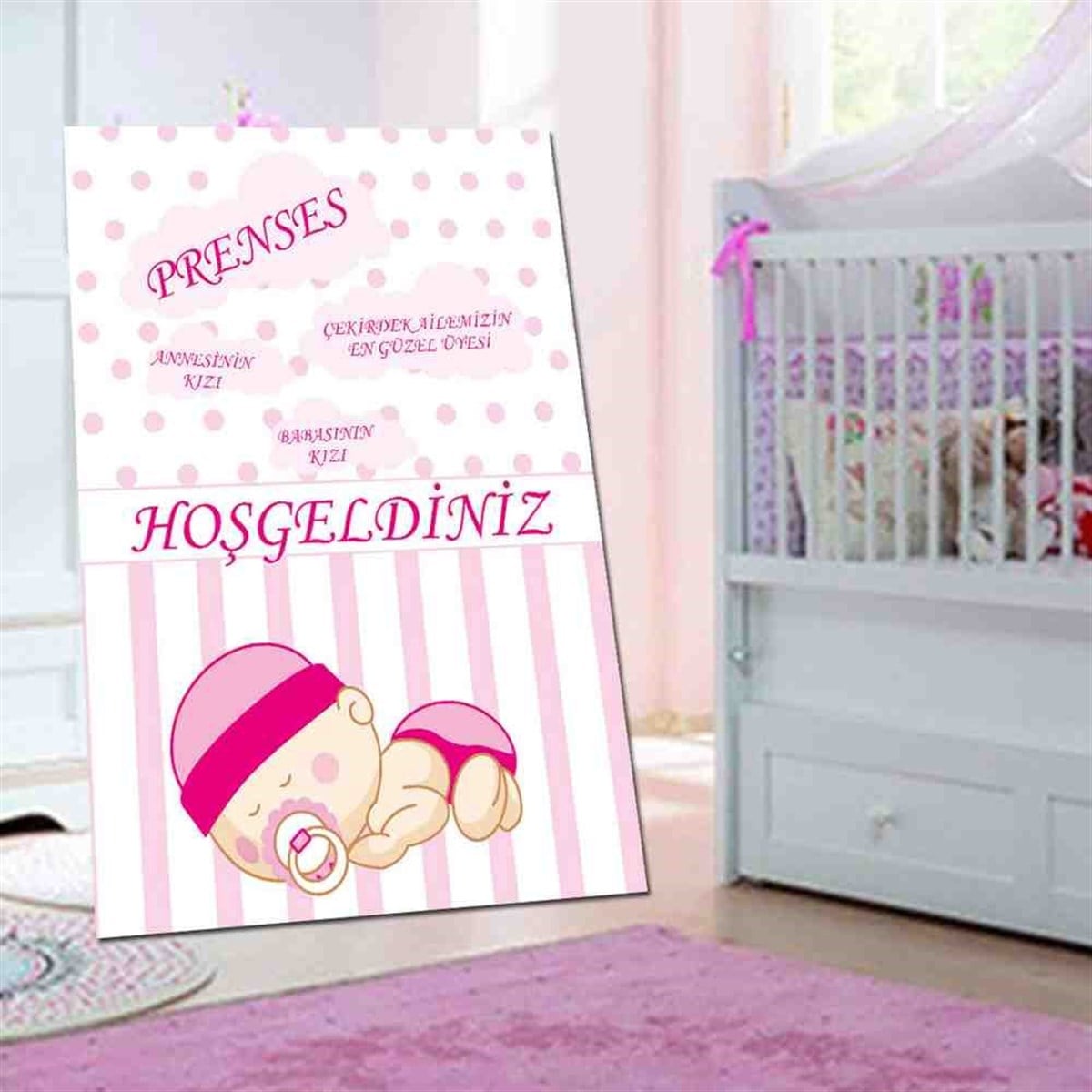 Yeni Doğan Prenses Konsepti Pano 