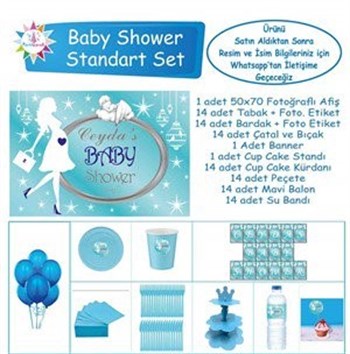 Baby Shower Çocuk Seti Erkek Çocuğu Standart  
