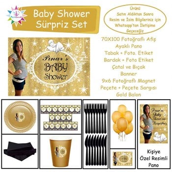 Baby Shower Çocuk Seti Kız Çocuğu Sürpriz  