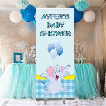 Baby Shower Mekanizmali Rulo Afiş (Rollup) 